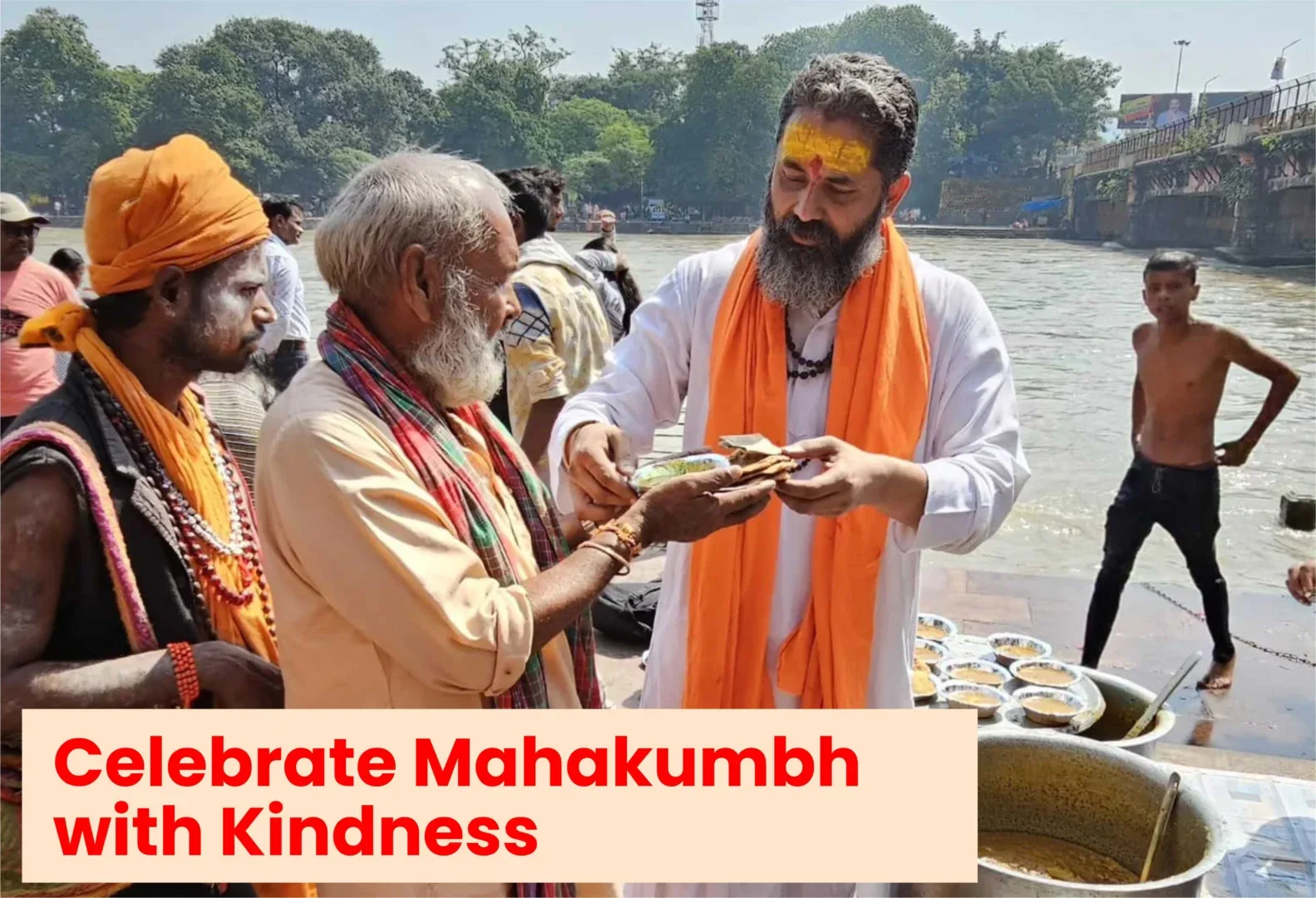 Annadan in Mahakumbh - Charanvandan -3